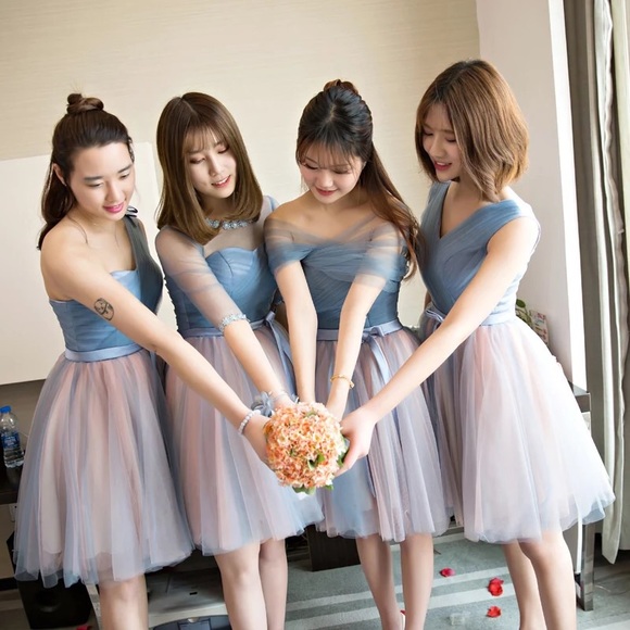 NEW Purple Blue Floral Formal Dress - Picture 4 of 5